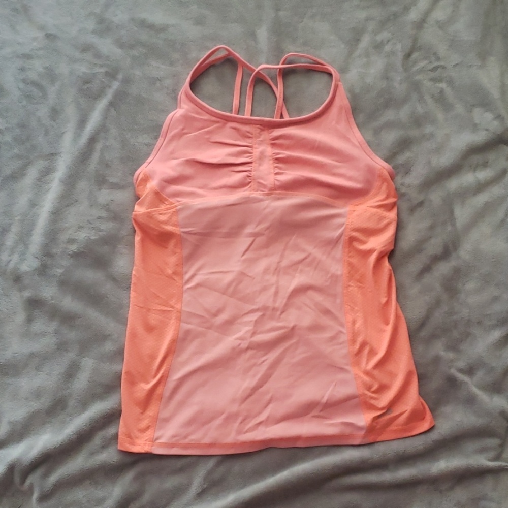 Orange workout tank